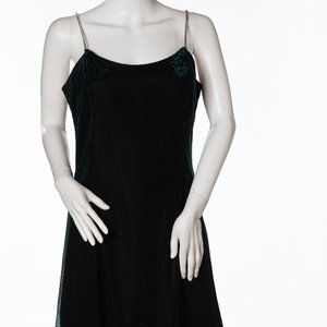 Gorgeous Vintage Scott McClintock Petites Metallic Slip Dress
